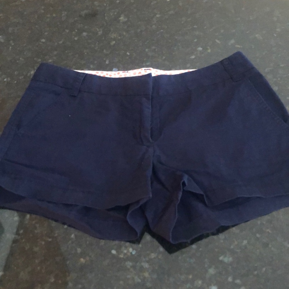 Jcrew navy chino shorts.  Size 4.